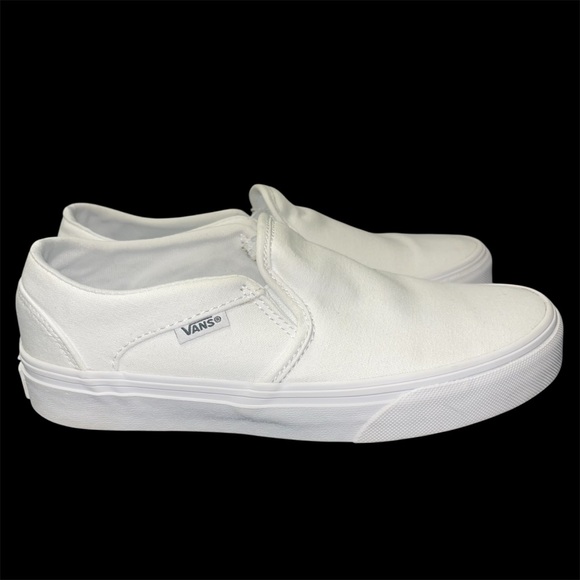 Vans Classic Slip On White Shoes Women’s 5.5 - Picture 2 of 10